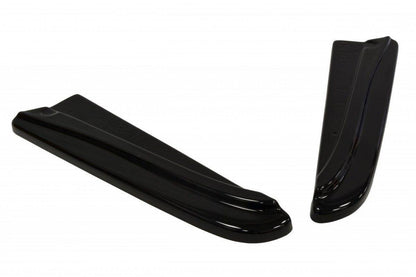 Heck Ansatz Flaps Diffusor für JAGUAR XF X250 SPORTBRAKE Carbon Look