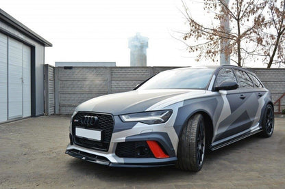 Front Ansatz V.2 für Audi RS6 C7 / C7 FL schwarz matt