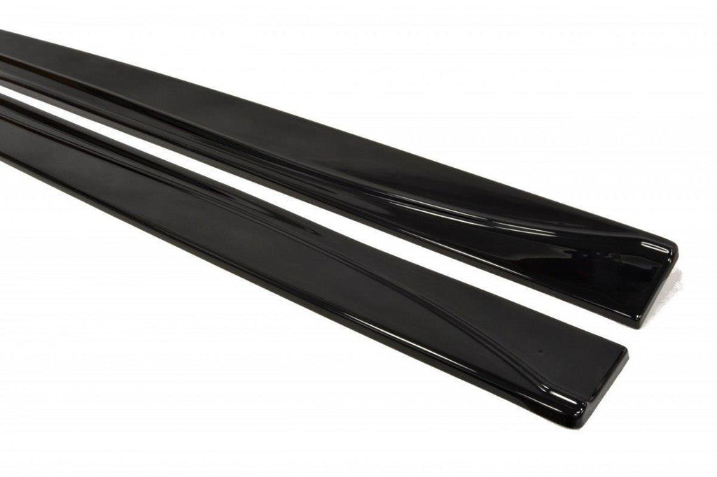Seitenschweller Ansatz für JAGUAR XF X250 Facelift schwarz Hochglanz