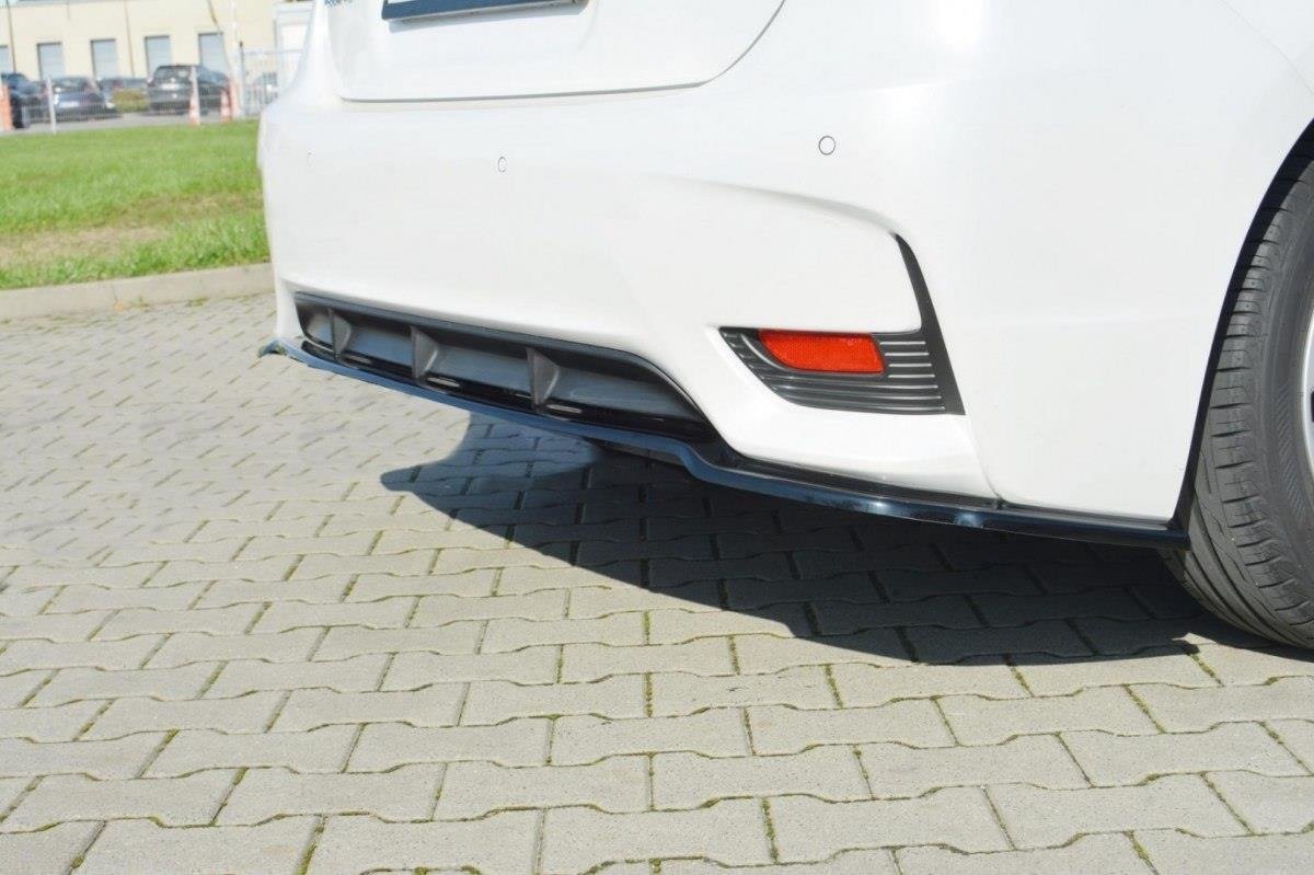 Mittlerer Diffusor Heck Ansatz für Lexus CT Mk1 Facelift  schwarz Hochglanz