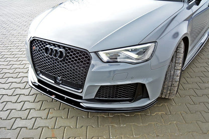 Front Ansatz V.2 für Audi RS3 8V Sportback schwarz Hochglanz