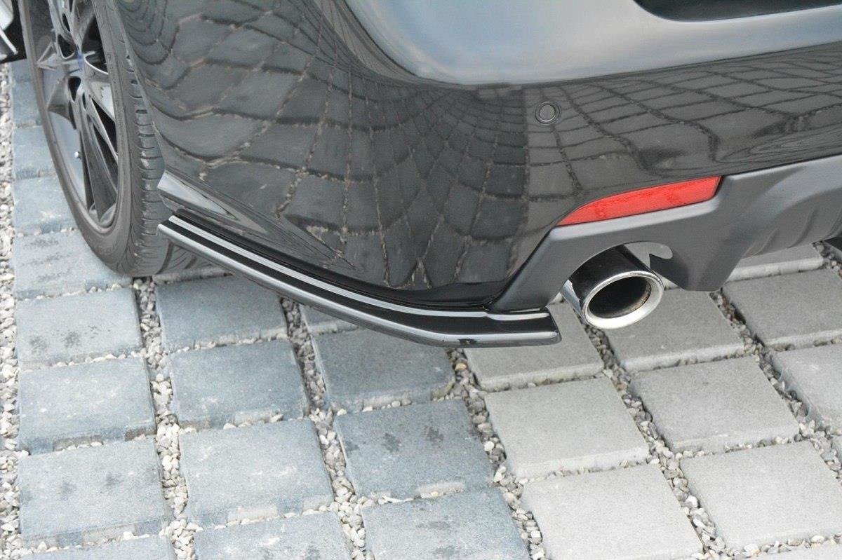 Heck Ansatz Flaps Diffusor für Saab 9-3 Aero Mk2 Facelift schwarz matt