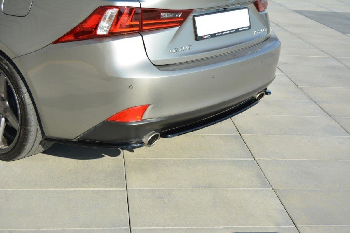 Mittlerer Diffusor Heck Ansatz für Lexus IS Mk3 T  schwarz matt