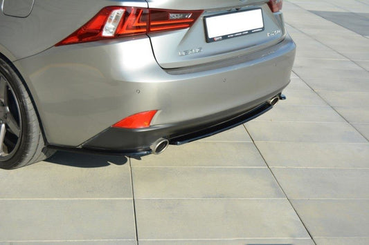 Mittlerer Diffusor Heck Ansatz für Lexus IS Mk3 T  schwarz matt