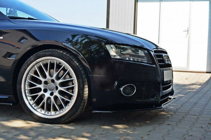 Front Ansatz für Audi S5 / A5 S-Line 8T schwarz Hochglanz