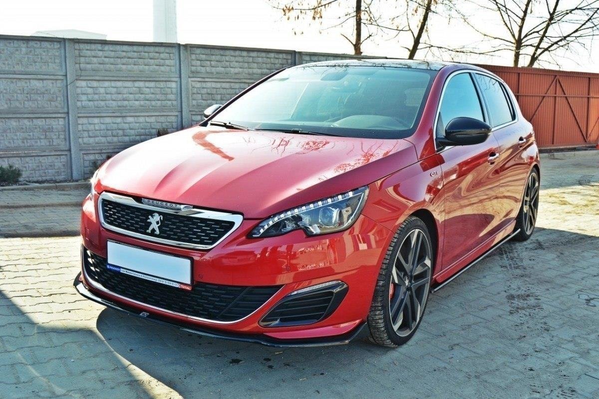 Front Ansatz für v.1 PEUGEOT 308 II GTI schwarz matt