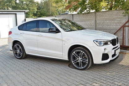 Seitenschweller Ansatz für BMW X4 M Paket Carbon Look