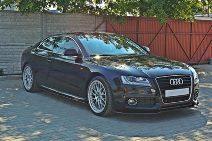Seitenschweller Ansatz für Audi S5 / A5 / A5 S-Line 8T / 8T FL schwarz Hochglanz