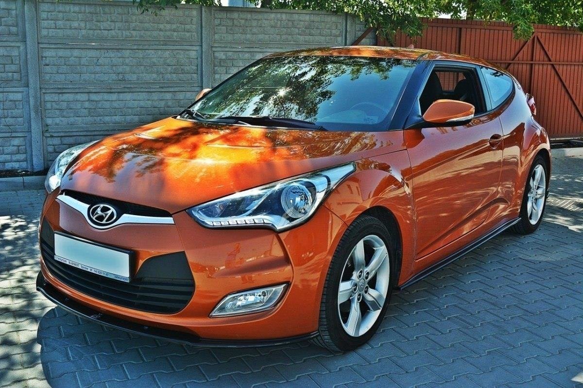 Front Ansatz für Hyundai Veloster schwarz matt