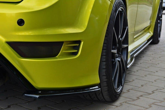 Heck Ansatz Flaps Diffusor für FORD FOCUS MK2 RS Carbon Look