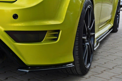 Heck Ansatz Flaps Diffusor für FORD FOCUS MK2 RS schwarz matt