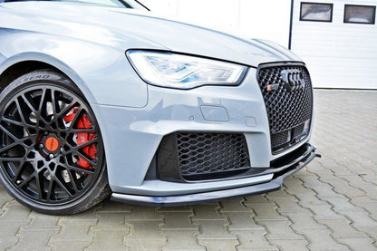 Front Ansatz V.1 für Audi RS3 8V Sportback schwarz Hochglanz