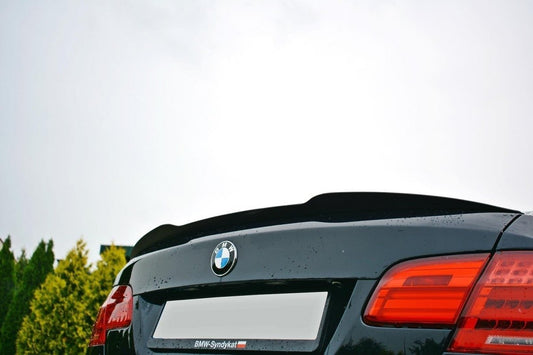 Spoiler CAP für BMW 3er E92 M Paket schwarz Hochglanz