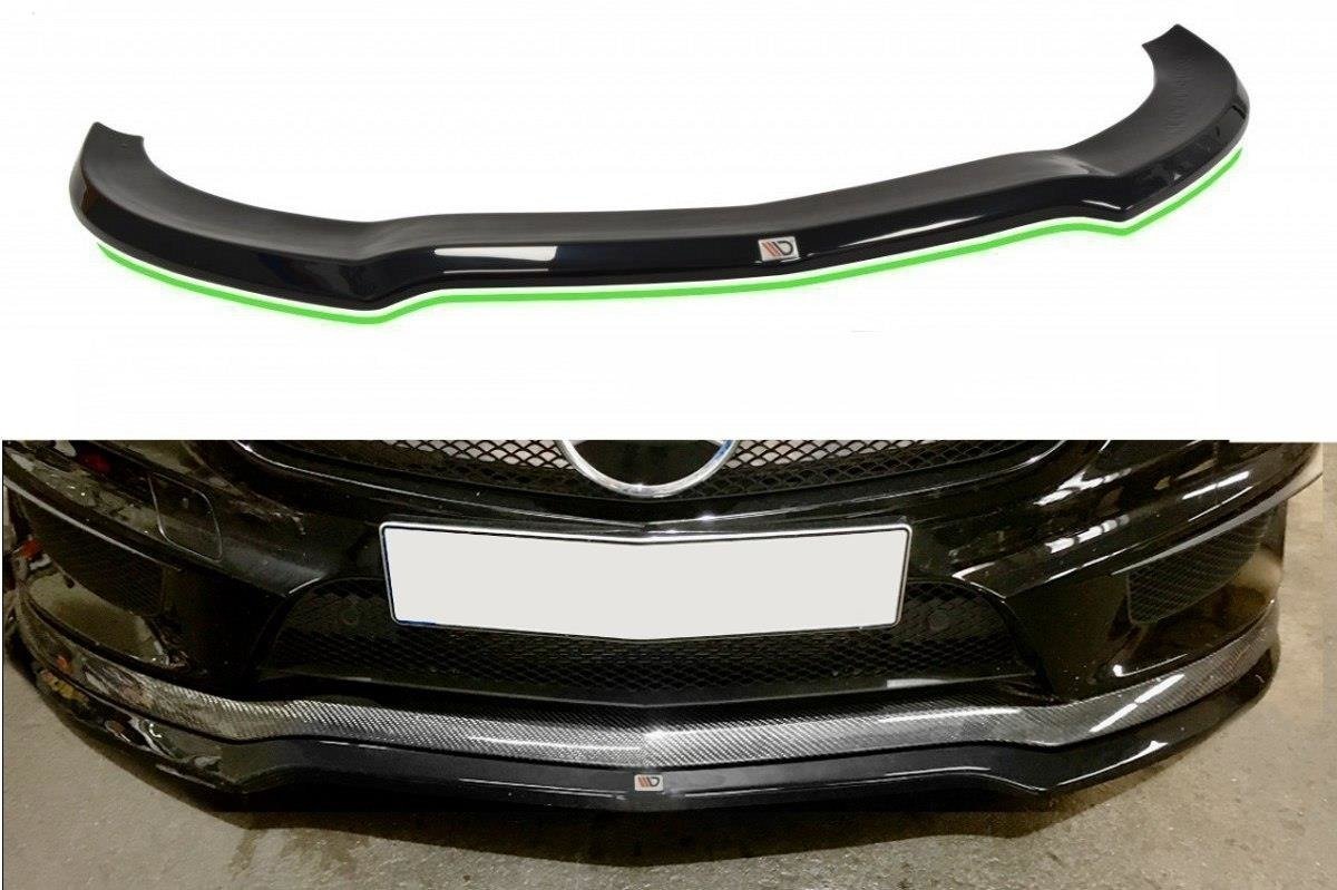 Front Ansatz für v.1 MERCEDES CLA 45 AMG C117 (vor Facelift) schwarz matt