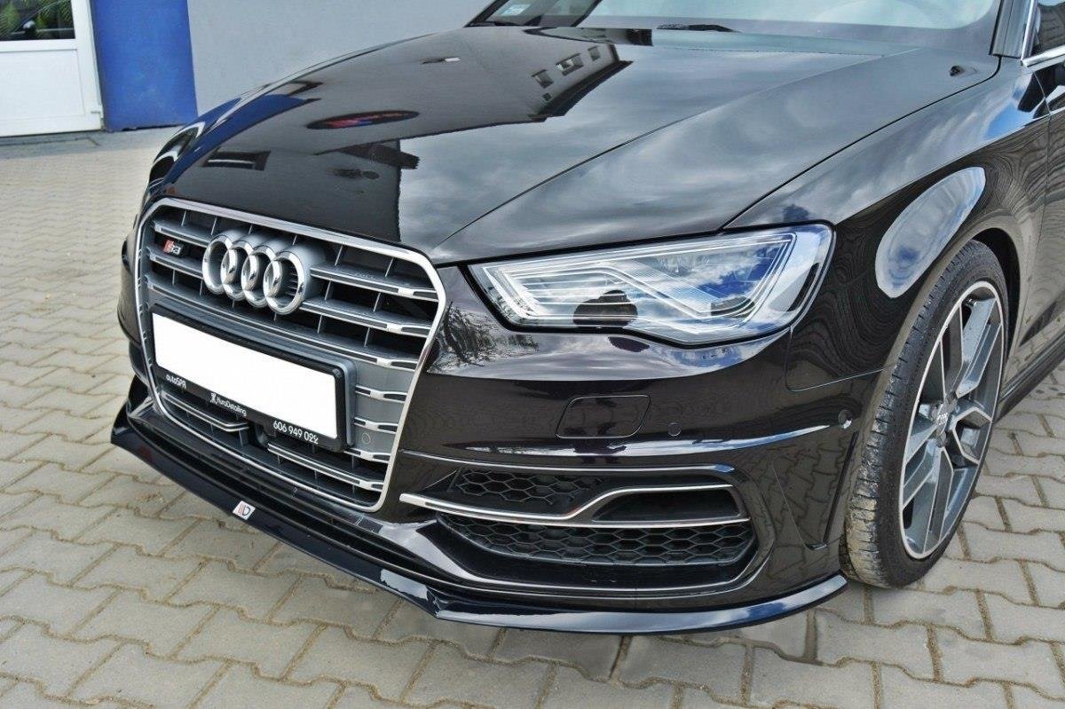 Front Ansatz für Audi S3 / A3 S-Line 8v Hatchback / Sportback Carbon Look