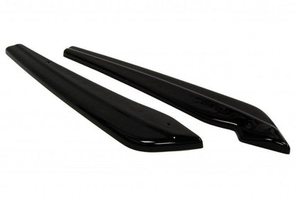 Heck Ansatz Flaps Diffusor für AUDI A6 C7 S-LINE AVANT schwarz matt