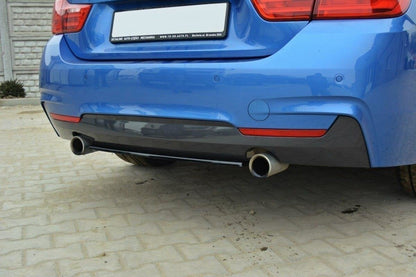 Mittlerer Diffusor Heck Ansatz für BMW 4er F32 M Paket  Carbon Look