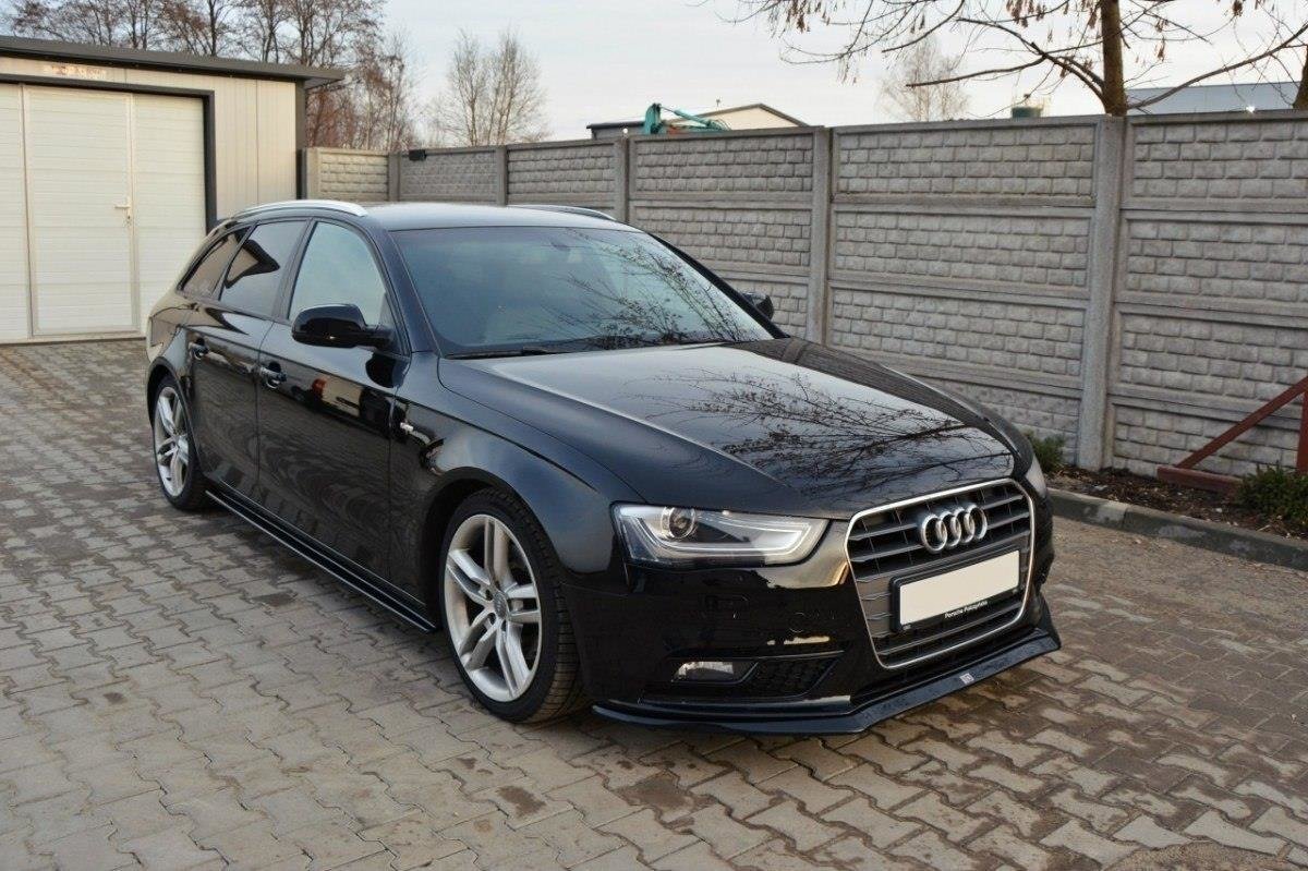 Front Diffuser V.2 Audi A4 B8 FL schwarz matt