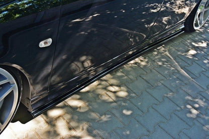 Seitenschweller Ansatz für SAAB 9-3 TURBO X/ Aero Facelift schwarz matt
