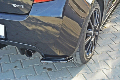 Heck Ansatz Flaps Diffusor für RENAULT CLIO III RS schwarz Hochglanz
