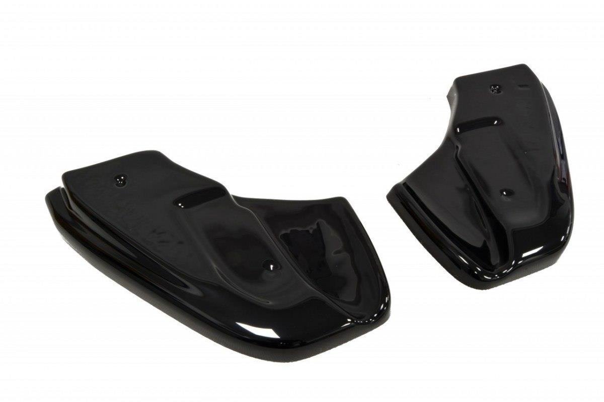 Heck Ansatz Flaps Diffusor für FORD FIESTA MK7 ST / STLINE / ZETEC S FACELIFT schwarz matt