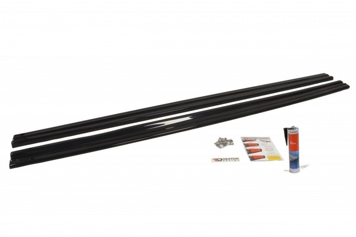 Seitenschweller Ansatz für SEAT LEON MK2 CUPRA / FR  schwarz Hochglanz