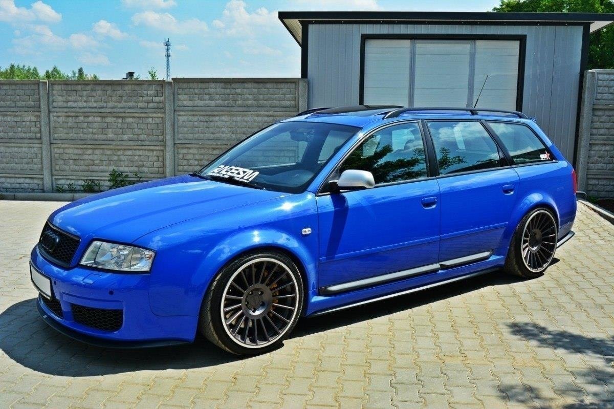 Seitenschweller Ansatz für Audi RS6 C5 schwarz matt