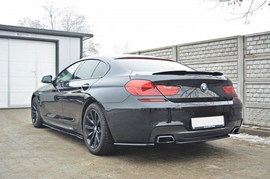 Mittlerer Diffusor Heck Ansatz für BMW 6er Gran Coupé M Paket  Carbon Look