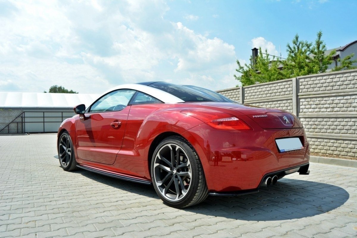 Seitenschweller Ansatz für PEUGEOT RCZ schwarz matt