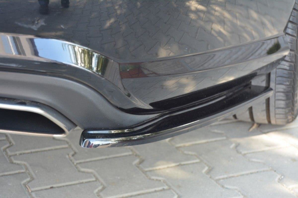 Heck Ansatz Flaps Diffusor für MERCEDES CLS C218 AMG LINE schwarz matt
