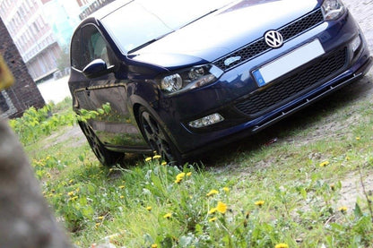 Front Ansatz für VW POLO MKV schwarz Hochglanz