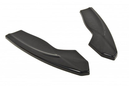 Heck Ansatz Flaps Diffusor für v.2 FORD FOCUS II ST Facelift schwarz matt