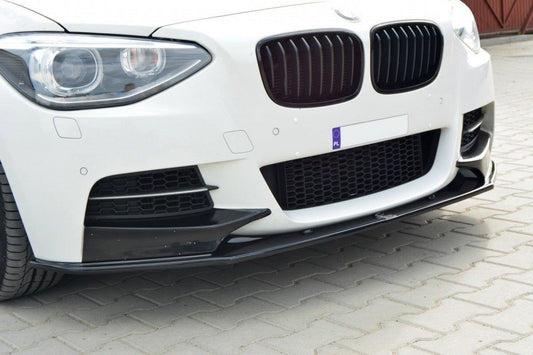 Front Ansatz für BMW 1er F20/F21 M-Power (vor Facelift) schwarz Hochglanz
