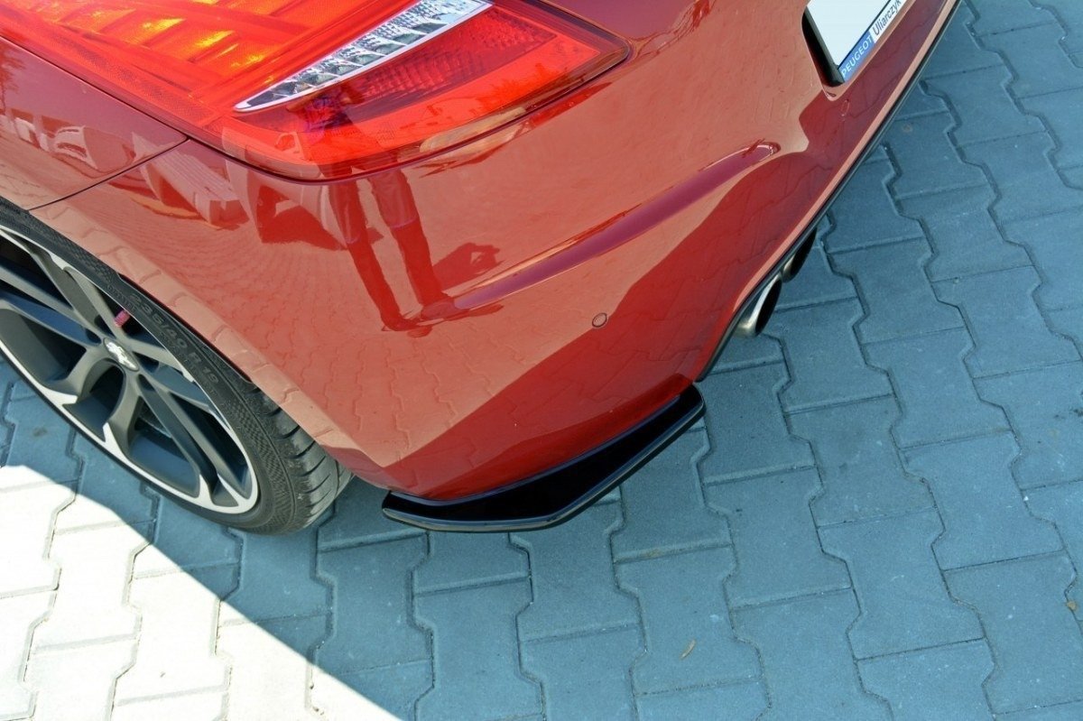 Heck Ansatz Flaps Diffusor für PEUGEOT RCZ  Carbon Look