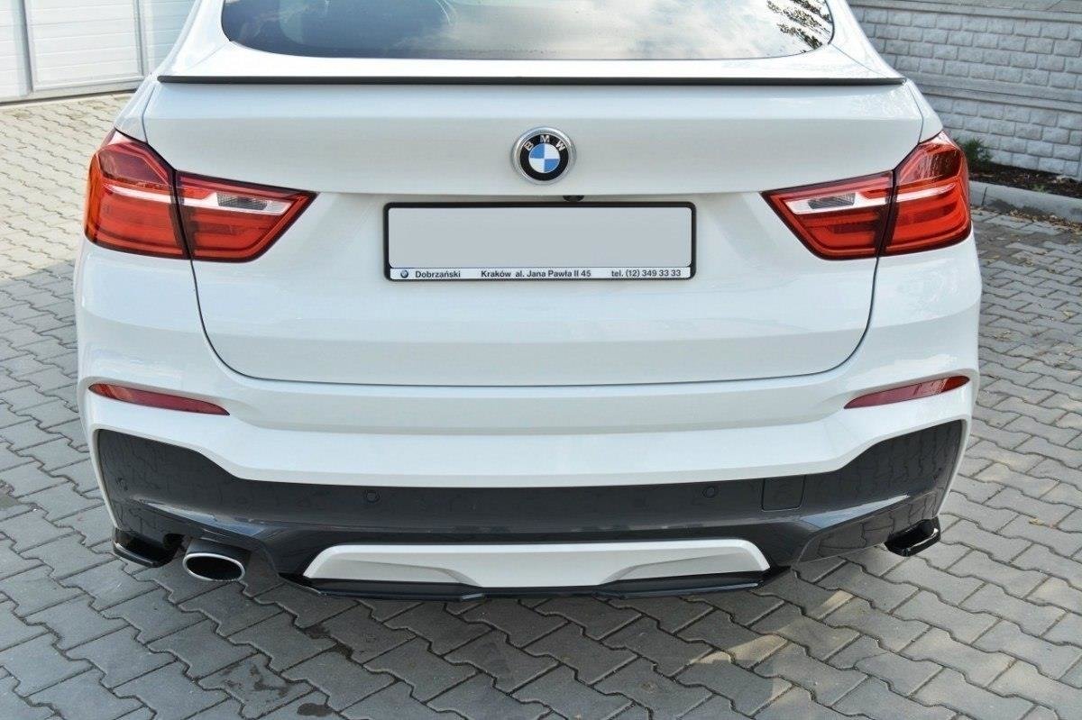 Mittlerer Diffusor Heck Ansatz für BMW X4 M Paket  Carbon Look