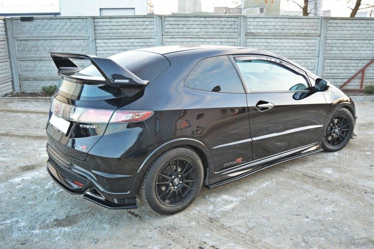 Seitenschweller Ansatz für HONDA CIVIC VIII TYPE S/R schwarz matt