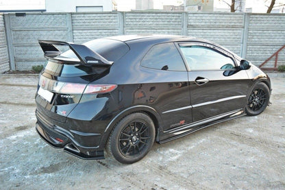Seitenschweller Ansatz für HONDA CIVIC VIII TYPE S/R schwarz matt