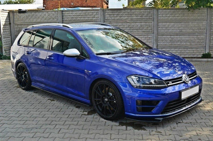 Seitenschweller Ansatz für V.1 für VW Golf 7 R / R-Line schwarz matt
