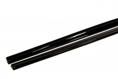 Seitenschweller Ansatz für V.1 für BMW 1er F20 M135i / M140i / M-Paket Carbon Look