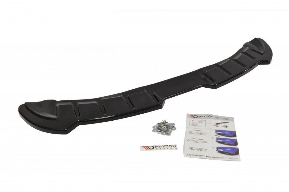 Diffusor Heck Ansatz für SEAT IBIZA 4 SPORTCOUPE (vor Facelift)  schwarz Hochglanz