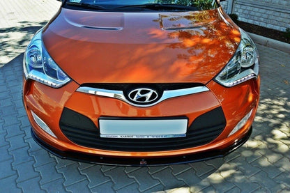Front Ansatz für Hyundai Veloster schwarz matt