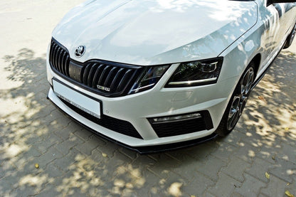 Front Ansatz V.1 für Skoda Octavia RS Mk3 schwarz matt