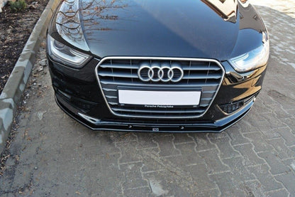 Front Diffuser V.1 Audi A4 B8 FL schwarz Hochglanz