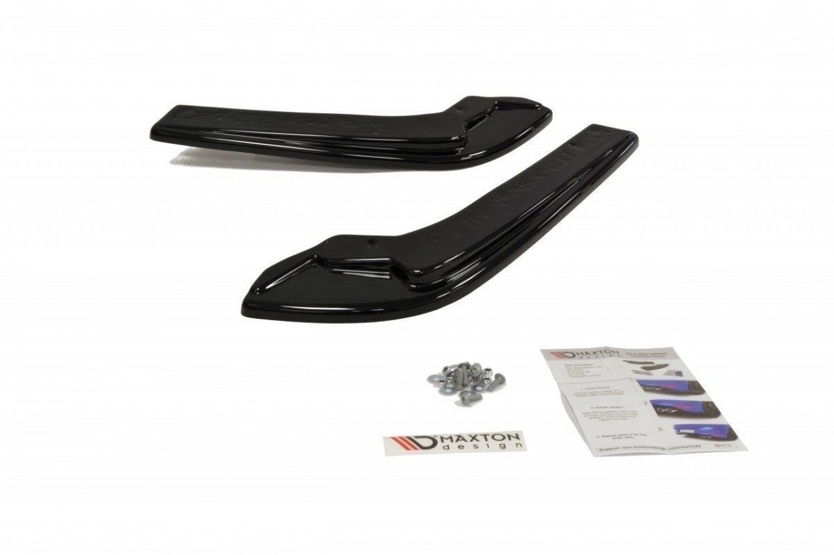 Heck Ansatz Flaps Diffusor für SUBARU WRX STI schwarz Hochglanz