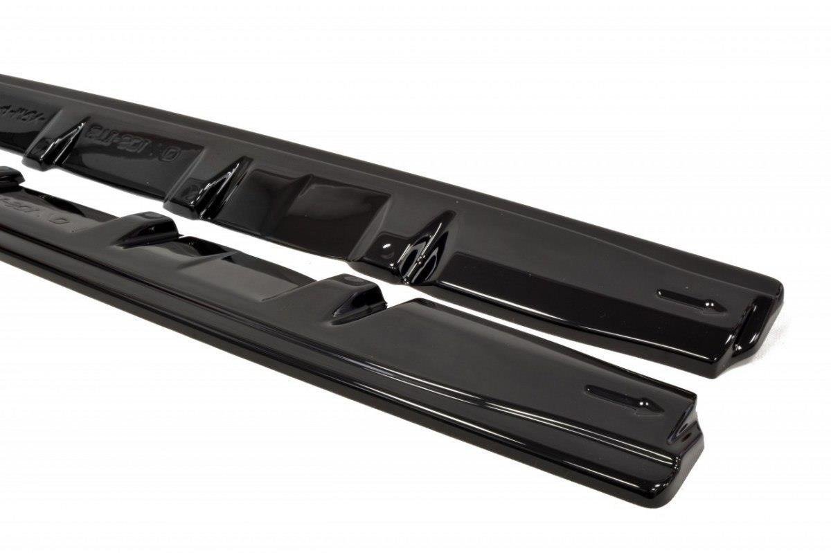 Seitenschweller Ansatz für SUBARU WRX STI schwarz Hochglanz