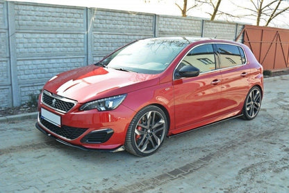 Seitenschweller Ansatz für PEUGEOT 308 II GTI schwarz matt