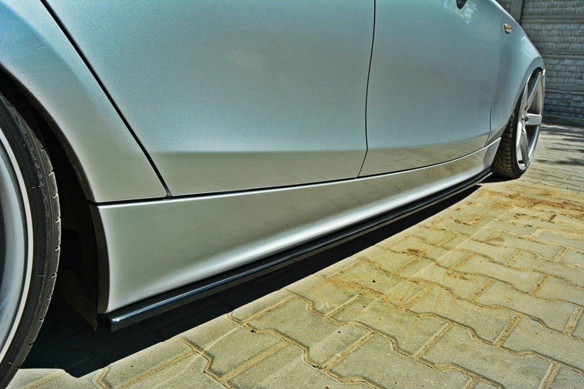 Seitenschweller Ansatz für BMW 1er E87 schwarz matt