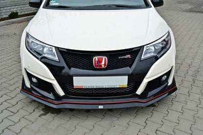 Front Ansatz für v.2 HONDA CIVIC IX TYPE R schwarz Hochglanz