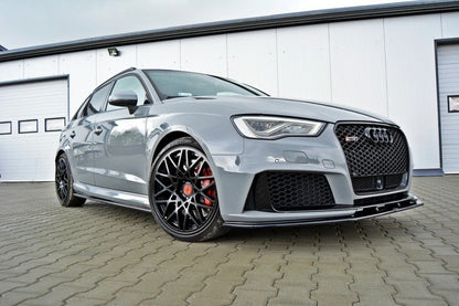 Front Ansatz V.2 für Audi RS3 8V Sportback schwarz Hochglanz