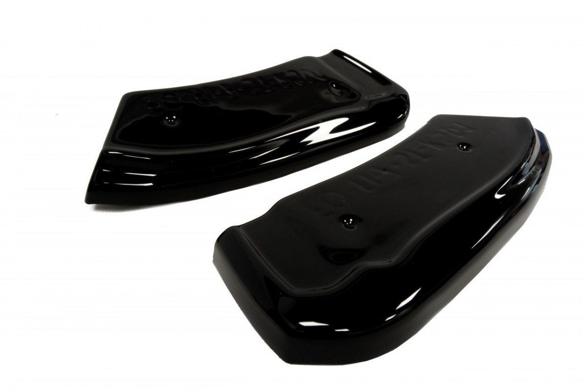Heck Ansatz Flaps Diffusor für FORD FIESTA MK7 ST / STLINE / ZETEC S Carbon Look